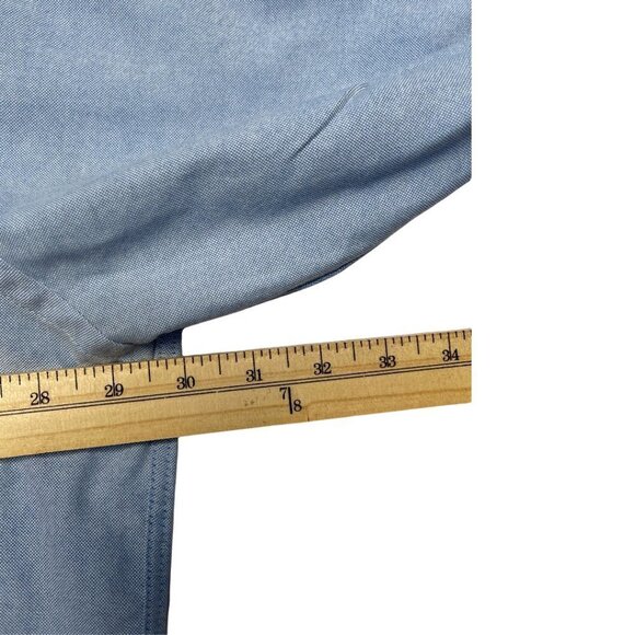 Van Heusen Size 19 36/37 Blue Regular Fit Wrinkle Free Long Sleeved Dres… - Picture 6 of 8